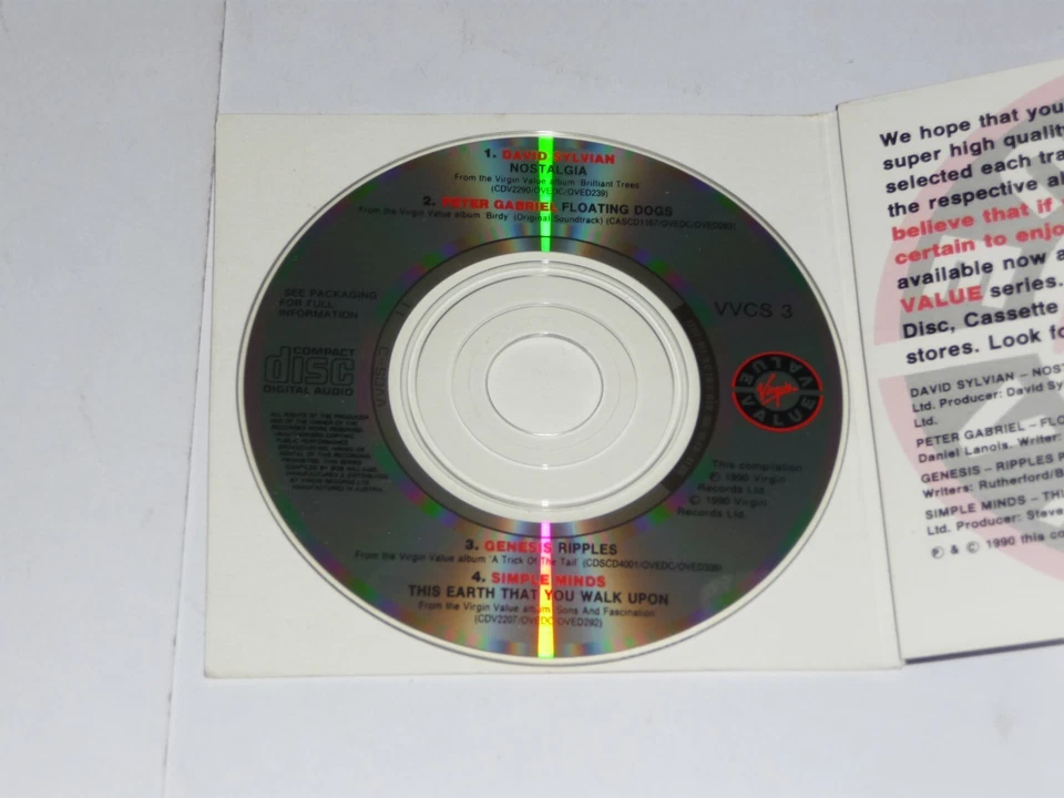 Simple Minds + 3 (Virgin 3" CD Single - No 3 of 10)  Foto 2 de 3