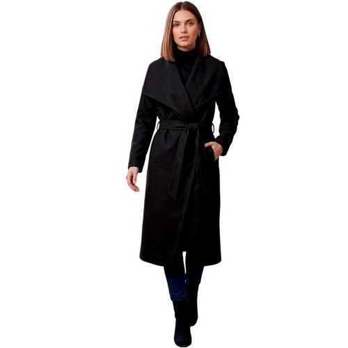 Womens Italian Long Trench Coat Open Front Duster Maxi Longline Jacket CasualFit - Picture 3 of 70
