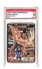 2023 Panini Chronicles WWE Action Packed #AP9 Rhea Ripley Overtime Graded 9