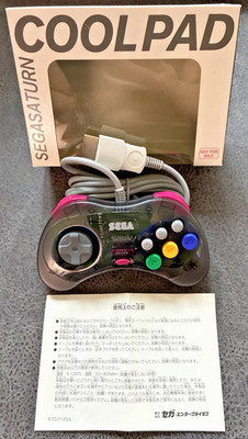 SEGA SATURN CLEAR BLACK CONTROLLER COOL PAD * HSS-0101 SS SEGA SATURN *RARITÄT*