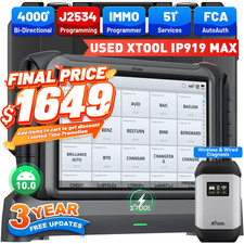 USED XTOOL IP919MAX Car Diagnostic Tool J2534...