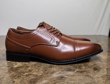 Stacy Adams Dickinson Cap Toe Oxford Leather Shoes 25066-221 Mens Size 10.5