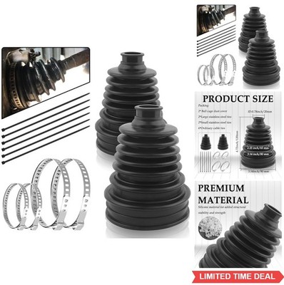2 Pack Universal CV Boot Kit Split Joint Gaiter Replacement Auto