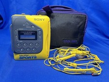 Sony Walkman WM-F2078 Sports Yellow Cassette Player TAPE DOES NOT WORK READ