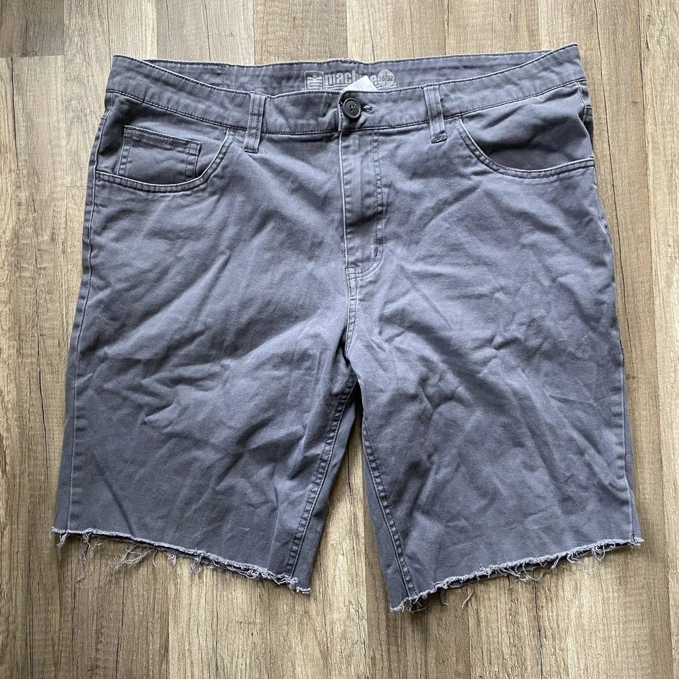 Pantalones Cortos Máquina Estilo Años 2000 Y2K Patinador Grunge Para Hombre Gris Moda Talla 36 Foto 3 de 4