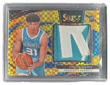 2024-25 Panini Select Tidjane Salaun Rookie Jumbo Patch Gold Prizm /10 RC