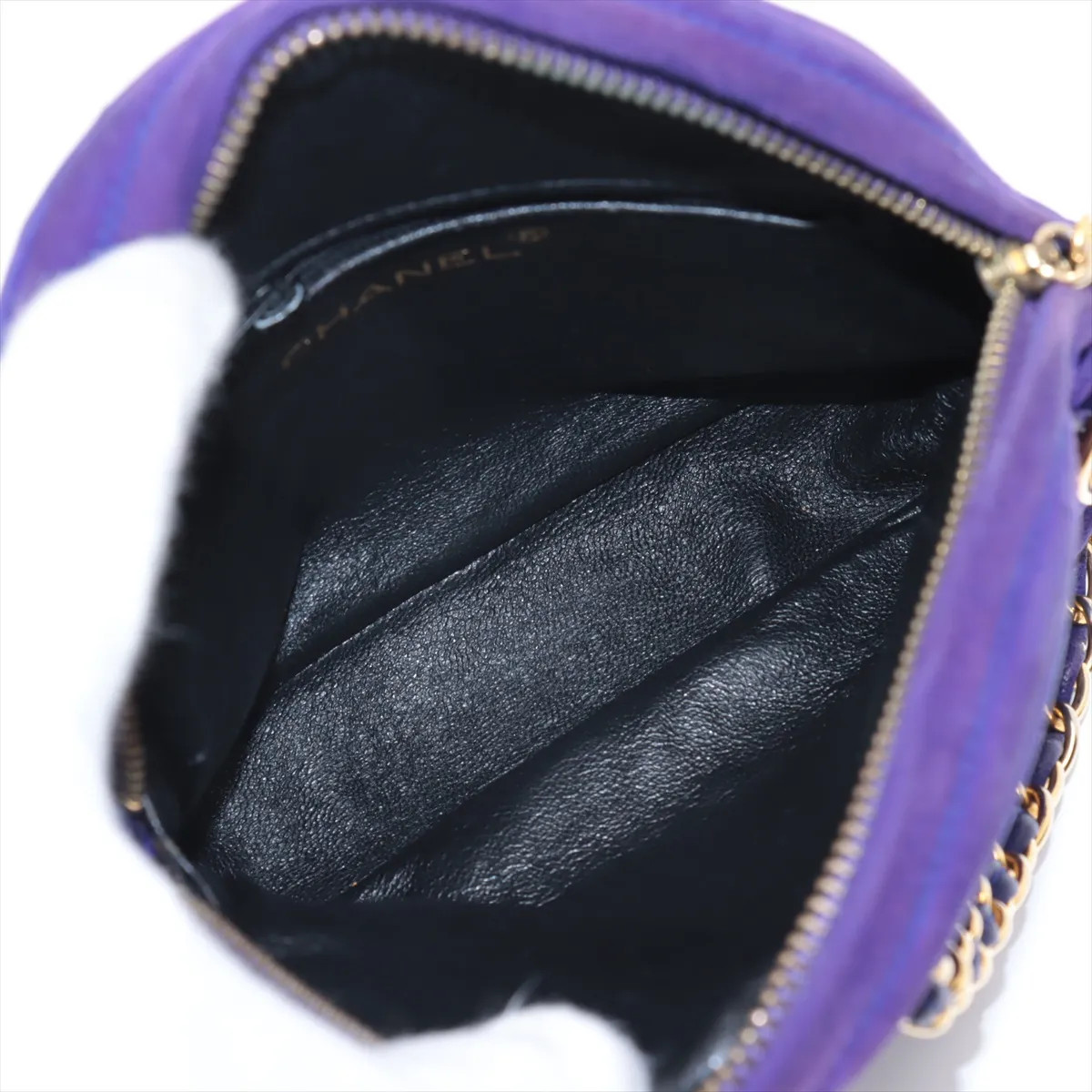 Chanel Matelasse Suede Chain handbag Purple Gold Metal Fittings 1XXXXXX thumbnail 7