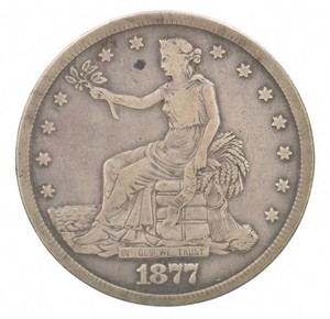 1877-S Seated Liberty Trade Dollar Nice Tone a3103