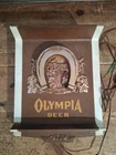 Vintage Olympia Beer Good Luck Horse Shoe Rare Lighted Bar Sign Parts 15"X12"