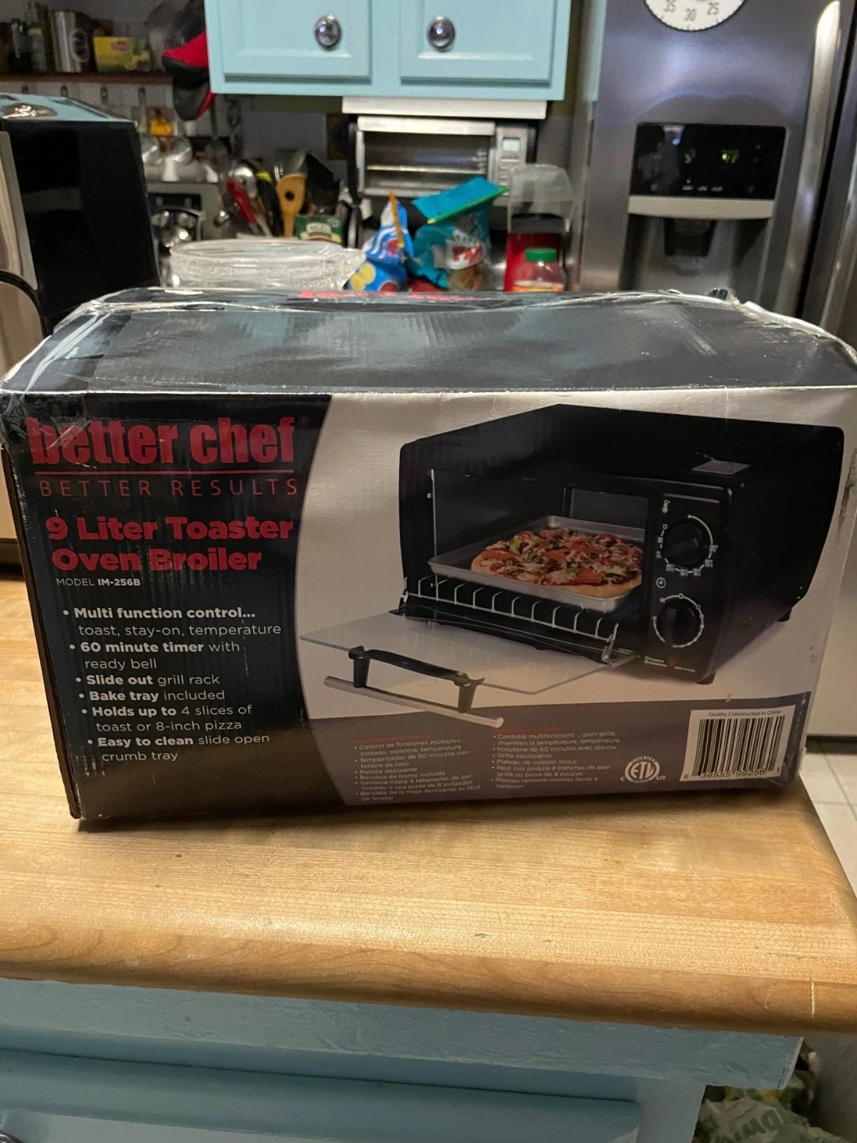 New 9 LIter Better Chef Toaster Oven in box