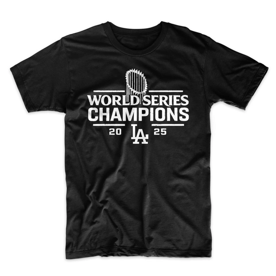 Los Angeles Dodgers 2025 World Series Champions T-Shirt - Image 2 of 3