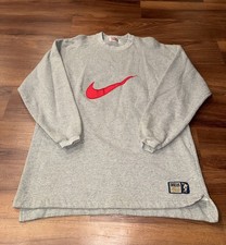 Vintage Nike Made In USA XL Big Swoosh Crewneck Sweatshirt 90s Discus Athletic