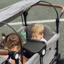 Collapsible Wagon Stroller for 2 Toddlers with Adjustable Canopy, 44 Pounds, ...