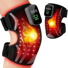 Red Light Therapy Knee Brace with Massage, 3 Vibration Knee Massager with 660...