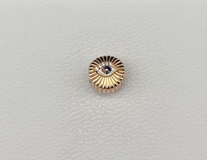 Authentic Authentic Pandora 14k Rose Gold Plated Sparkling All-Seeing Eye Charm