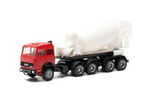 Herpa LKW Iveco Magirus Unic Betonmischer-Sz, rot/weiß 315630