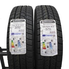 175 75 16C 2x Continental 175/75 R16C 101/99R pneumatici invernali 2023 COME NUOVI COMPLETI