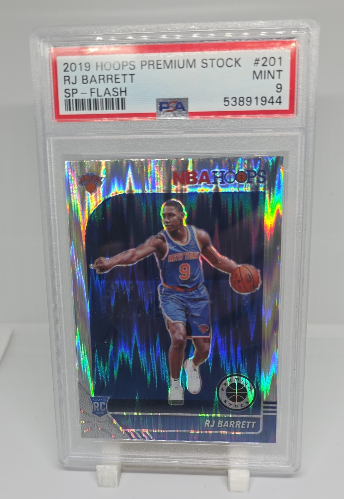 2019-20 Panini NBA Hoops Premium Stock - Rookie Variation RJ Barrett #201 Flash