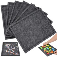6PCS Felt Puzzle Sorting Trays - Stackable Jigsaw Piece Organizer for 1000 Pi...