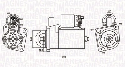 MAGNETI MARELLI Anlasser Starter FIAT LANCIA 1,6 46748349 46748350 46821681