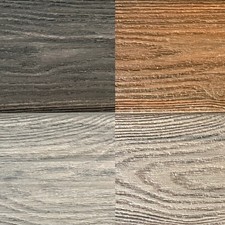 NW Composite Premium Dual-Capped Decking Samples | Elm & Jade | Charcoal & Grey