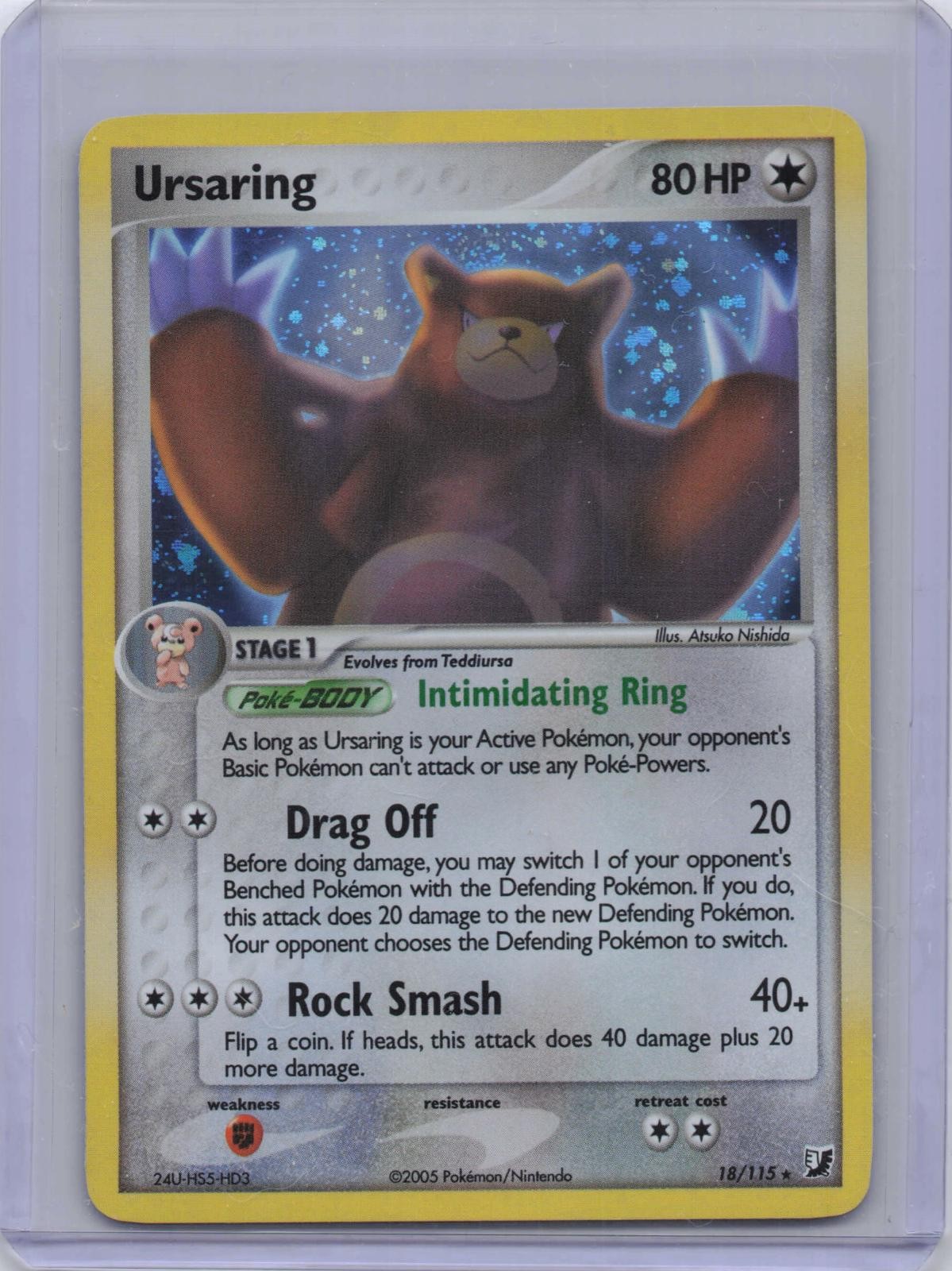 Ursaring 18/115 Holo Rare Unseen Forces Pokemon Near Mint