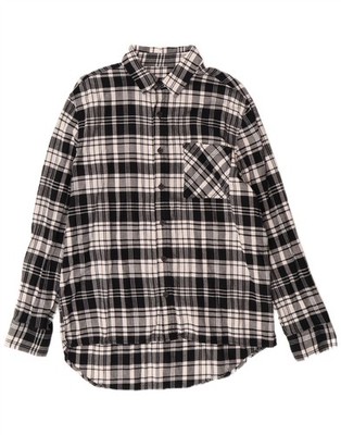 ORIGINAL USE Herren Flanellhemd Medium schwarz kariert Baumwolle BA09