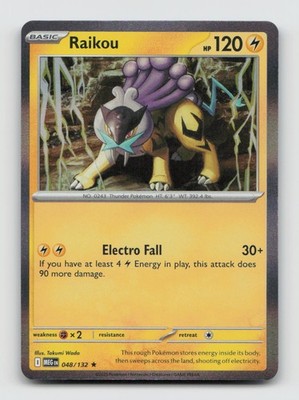 Raikou 048/132 Rare MEG Mega Evolution Pokemon Holo NM/M