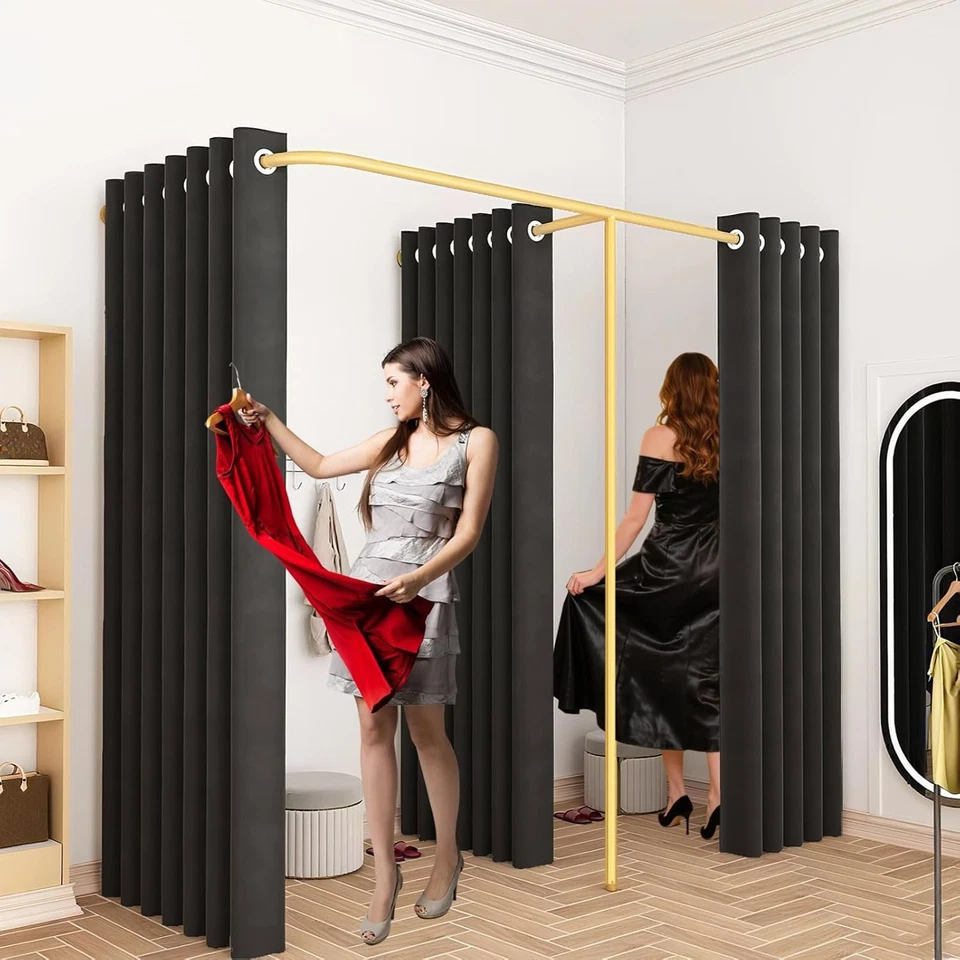 Umkleidekabine Freistehend Sichtschutz Mobile Umkleideraum Bekleidungsgeschäft - Bild 2 von 4