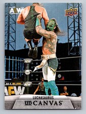 2021 Upper Deck AEW #C-20 Luchasaurus Canvas first edition