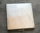 Vintage Art Deco Sterling Silver 925 Cigarette Case Card 121.9 Grams