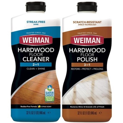 Hardwood Floor Cleaner & Polish 2-Pack - Natural Citrus Shine & Scratch Removal
