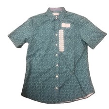 NEW Nick Graham Everywhere Men's Short Sleeve Stretch Shirt Blue Small