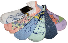 Disney PRINCESS Themed Socks NEW - 6 Pair - FREE P H