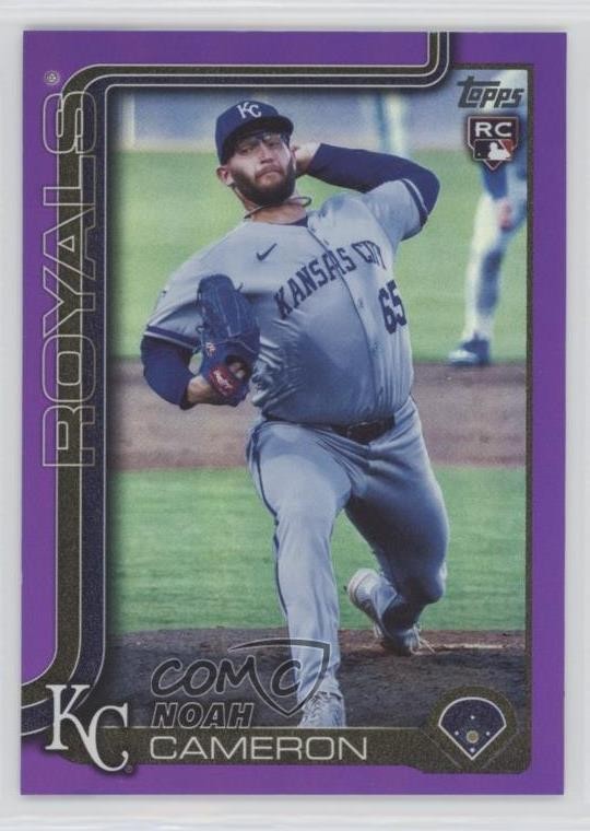 2025 Topps Update Purple Rainbow Foil /250 Noah Cameron #US65 tw0