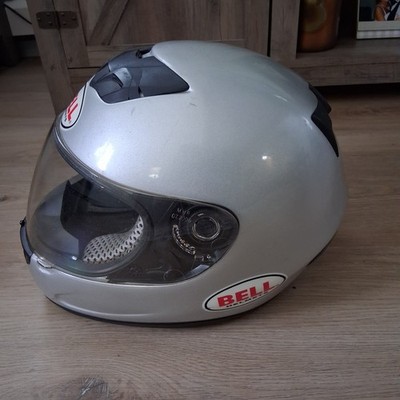 Bell Motorcycle Helmet Snell M2005 Sprint Dot Medium Silver/ Gray