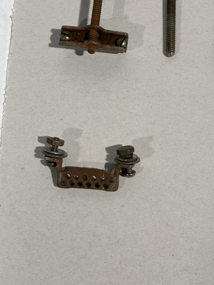 16 Leedy 5”  12-24 Standard Slotted Tension Rods, W/ Strainer & Butt Nickel 30’s - Image 4 of 4