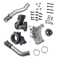 Bellowed Up Pipes Housing Turbo Pedestal Fit 1999.5-2003 Ford 7.3l Powerstroke