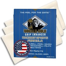 Grip Enhancer Tacky Towel - Racquet Sports Tack Cloth Rags for Sweaty Hands i...