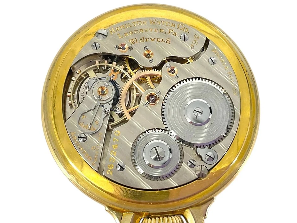 ALL ORIGINAL HAMILTON 992E RAILWAY SPECIAL, 10K GOLD FILLED #10 CASE, RUNNING! - Image 4 of 4