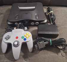Nintendo 64 Console, Controller OEM w/ New Analog Stick & Gears, All Cables OEM