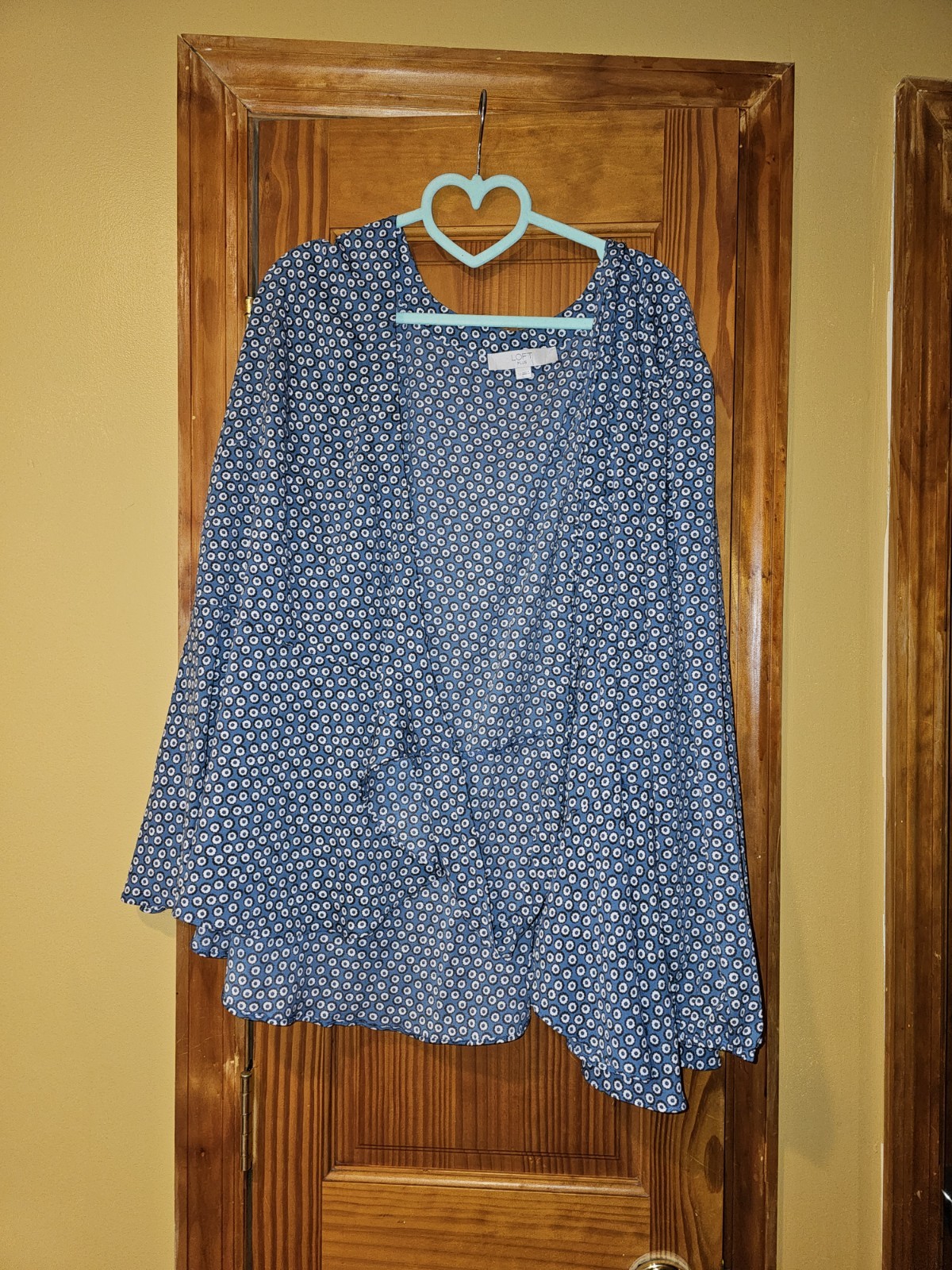 Loft Plus Size 22 Patterned Turqoise Patterned Lo… - image 1