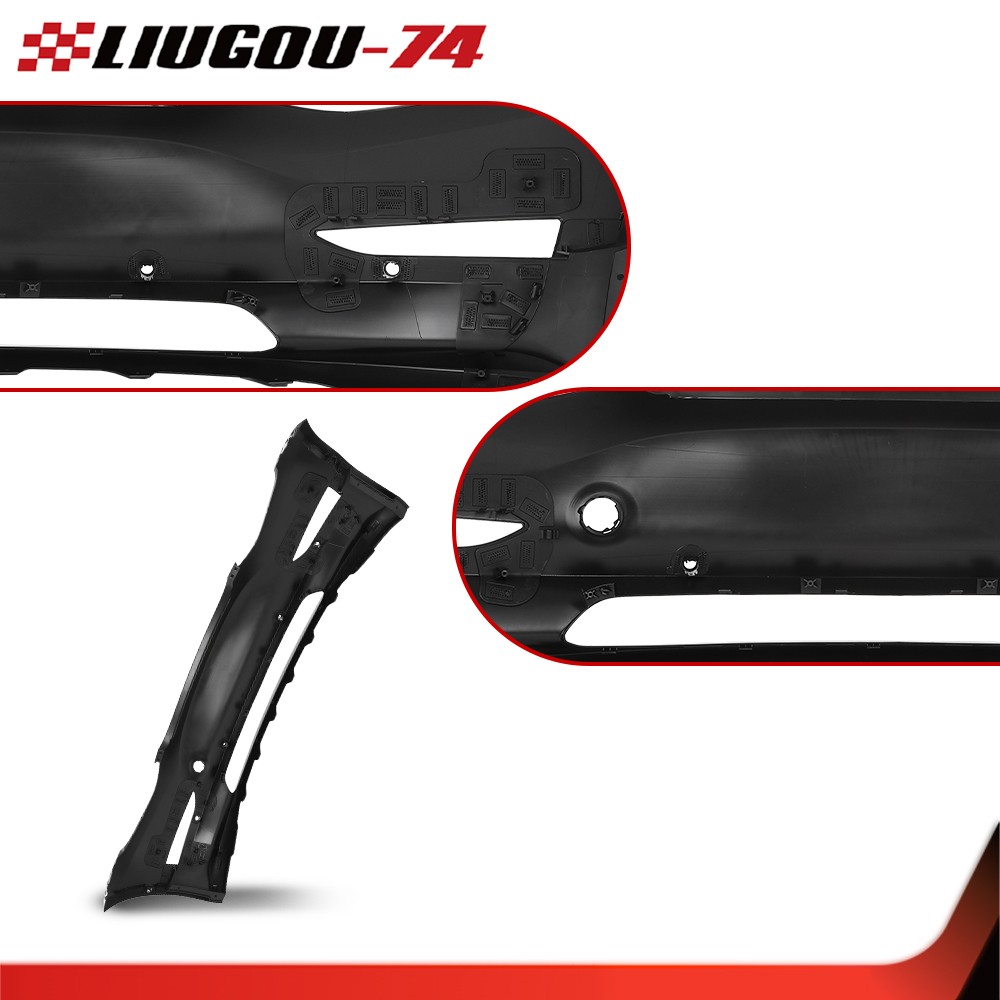 Front Bumper Fascia w/ Tow Hook Hole Fit For 2017-2023 Tesla Model 3 1084168S0E