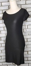 NWT No Boundaries Junior's Short Sleeve Lightweight Bodycon Dress Sz M Black 