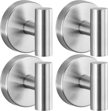 Heavy Duty Reusable Suction Cup Hooks for Shower - No Drill Bathroom/Glass/Mirro