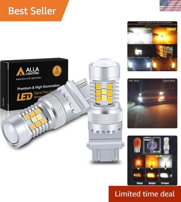T25 3457 3157 LED Switchback Lights Vivid White/Amber for Seamless Functionality