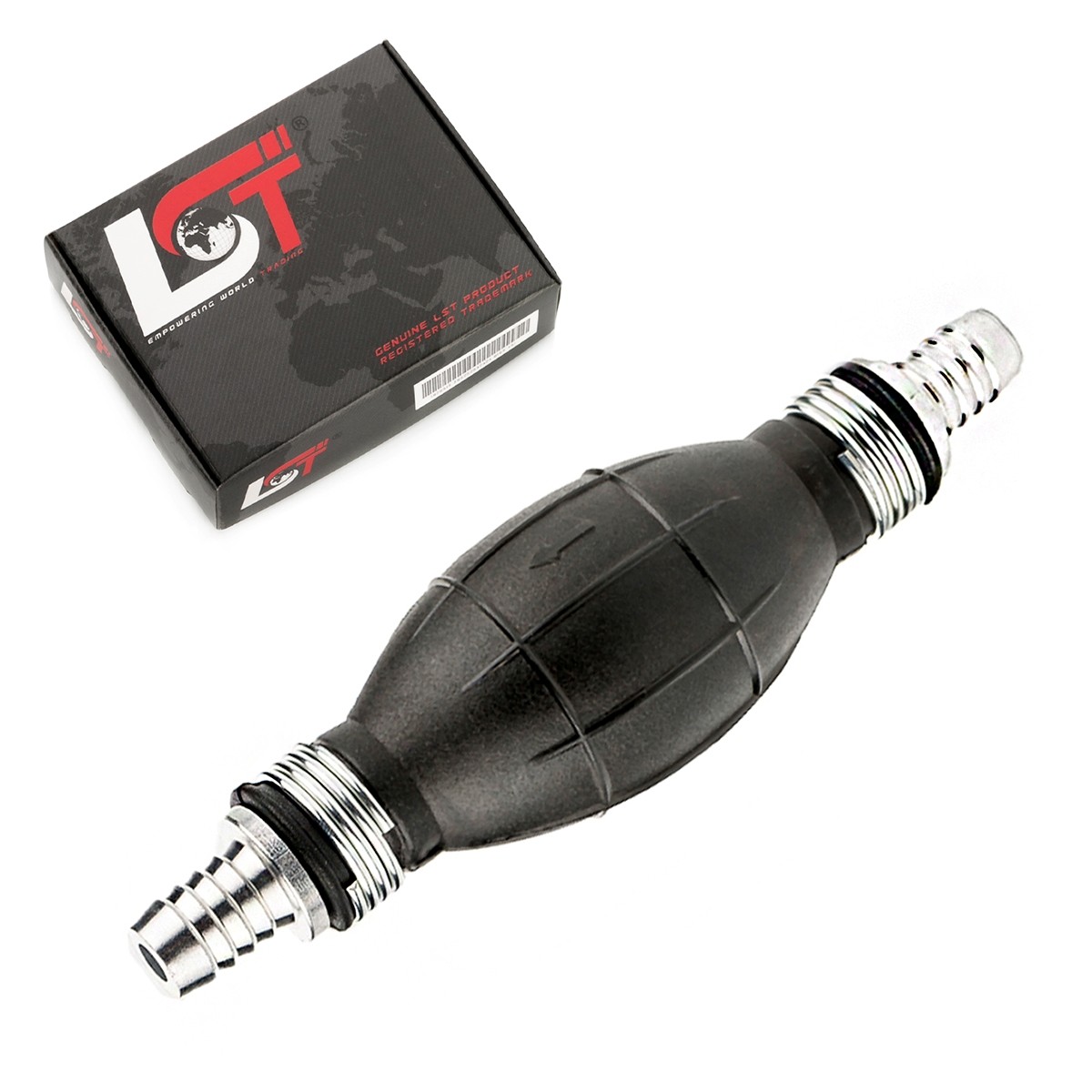 Hand pump transfer pump fuel straight Ø 12mm aluminum connection for DACIA