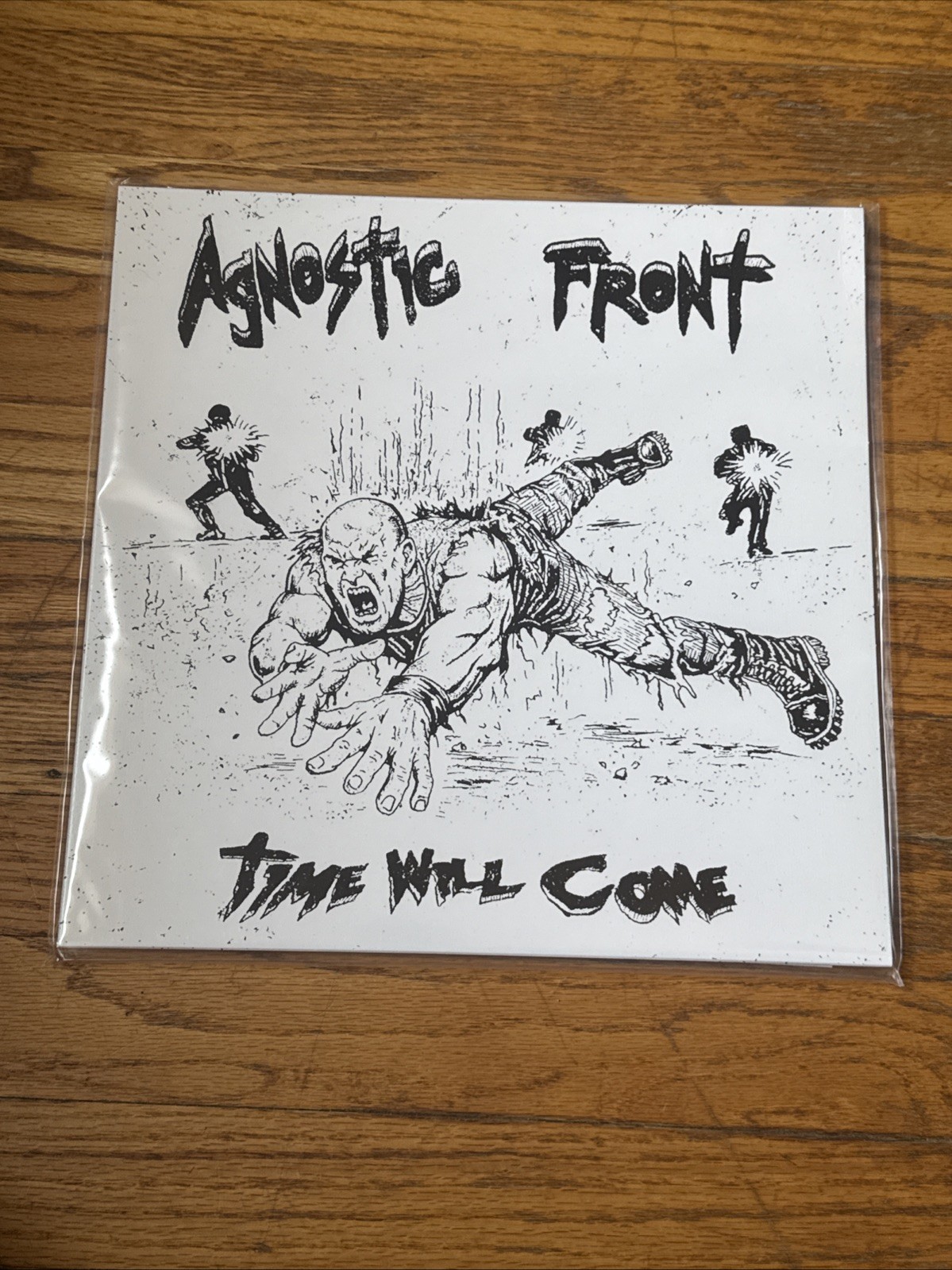 Agnostic Front Time Will Come LP White Vinyl 100 Made NYHC Cro Mags Leeway RARE