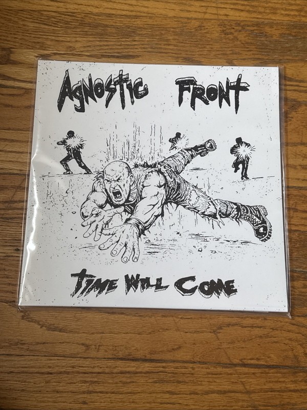 Agnostic Front Time Will Come LP White Vinyl 100 Made NYHC Cro Mags Leeway RARE