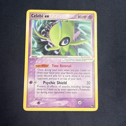 POKEMON UNGRADED CELEBI EX 17/17 R POP SERIES 2 NON HOLO LP